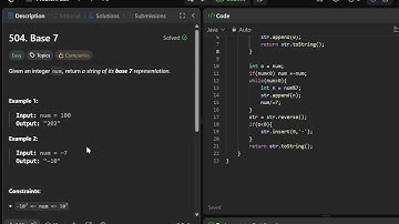 Leetcode 504 : Base 7
