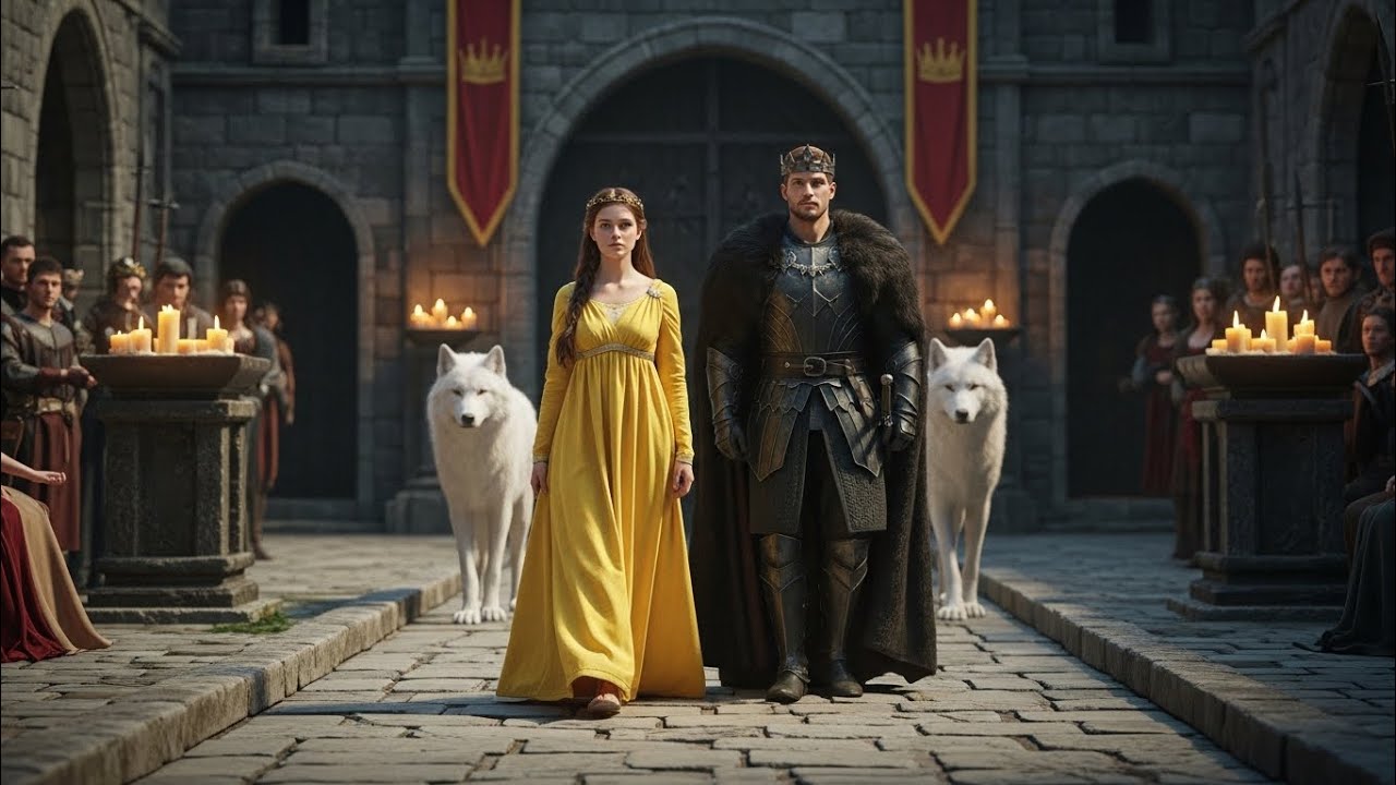 She Entered in Yellow… Even the White Wolves Fell Silent 🐺💛