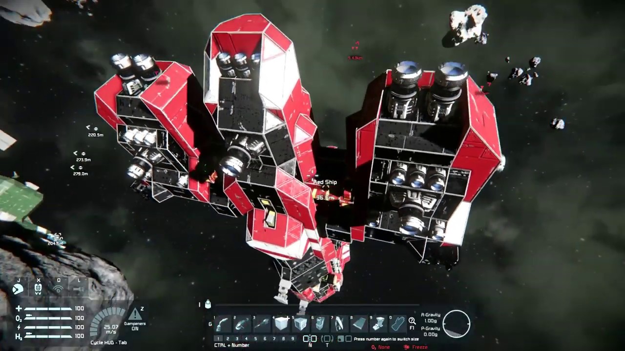 Space Engineers EP:4 Blue and Red ships - YouTube