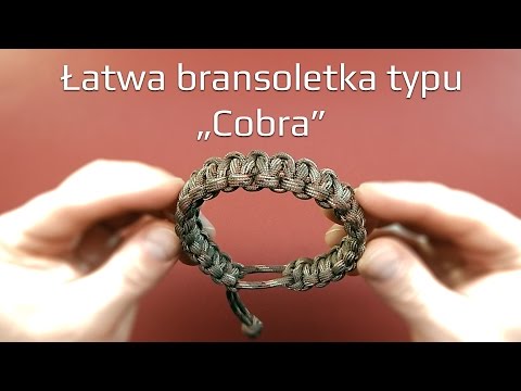 [#005] Paracord: Łatwa do zrobienia bransoletka ("Mad Max Style Cobra") bez klamry