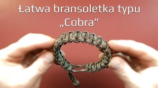 [#005] Paracord: Łatwa do zrobienia bransoletka ("Mad Max Style Cobra") bez klamry