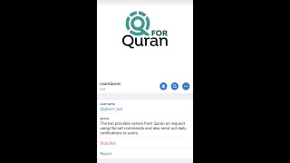 LearnQuran Telegram Bot screenshot 1