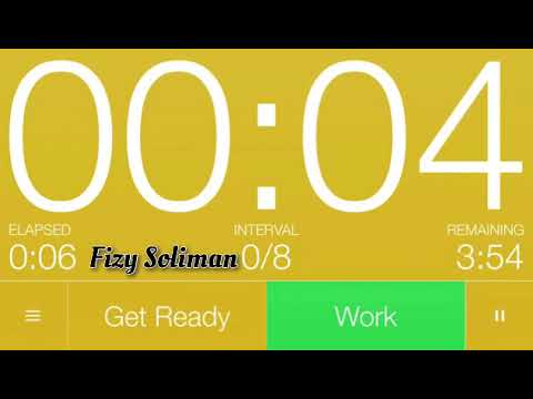   8  20 10 موسيقى تباتا ٤ دقائق ٨ مجموعات ٢٠ ثانية تمرين و١٠ ثواني راحه