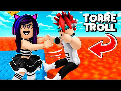 TROLLING LUKY in the TROLL HUG TOWER in ROBLOX | Kori