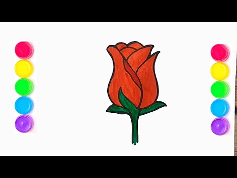 VẼ HOA HỒNG | VẼ HOA HỒNG CỰC DỄ | How to draw a Rose | Rose drawing #rose #drawing