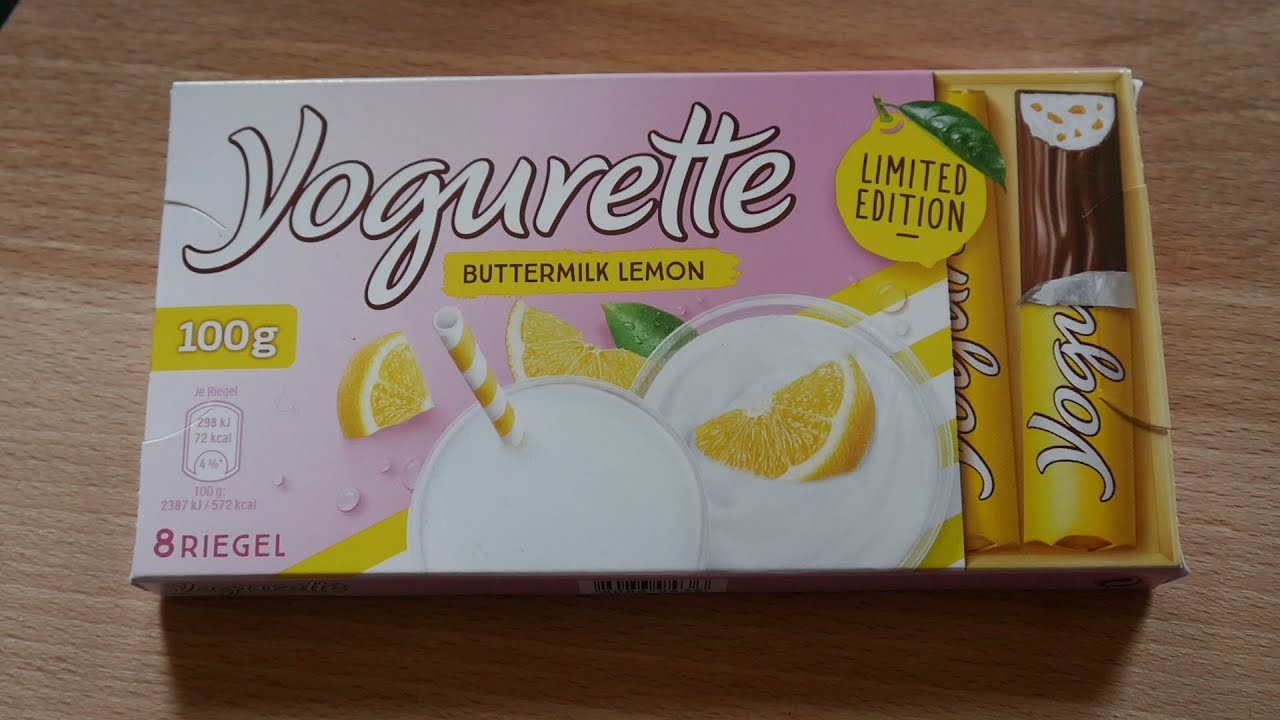 Nahrungsmittel Unboxing 25 : Yogurette Buttermilk Lemon Limited Edition -  YouTube