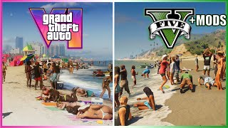 Making the Beach in GTA 5 look like GTA 6! by Vučko100 11,459 views 4 months ago 8 minutes, 1 second