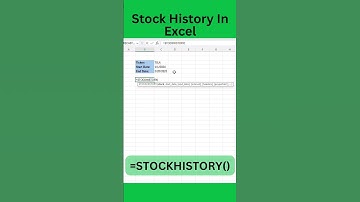 Excel Tip: Quick Stock Price History #excel #excelfinance #stocktracker #spreadsheetmagic #exceltips