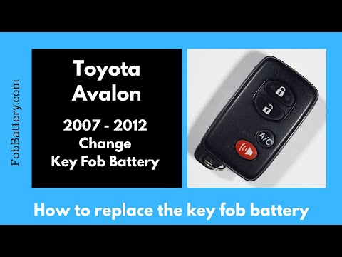 Toyota Avalon Key Fob Battery Replacement (2007 - 2012)