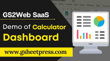 Demo of calculator dashboard | GS2Web SaaS