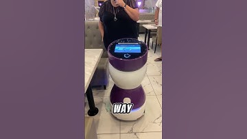 This robotic waiter adds a funny twist to restaurant service! 😂 #robot #ai #artificialintelligence