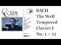 BACH THE WELL TEMPERED CLAVIER I No.1~12(The GLENN GOULD Edition) 바흐 평균율 1권 글렌 굴드 Classical Music