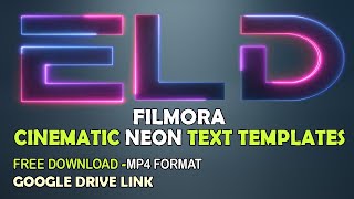 Filmora Neon Intro Tutorial || Free YouTube Channel Intro