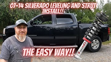 How to install 2007-2013 Chevy Silverado Front Strut and Leveling kit THE EASY WAY!!