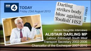 Alistair Darling strikes body blow against "foolish" HS2