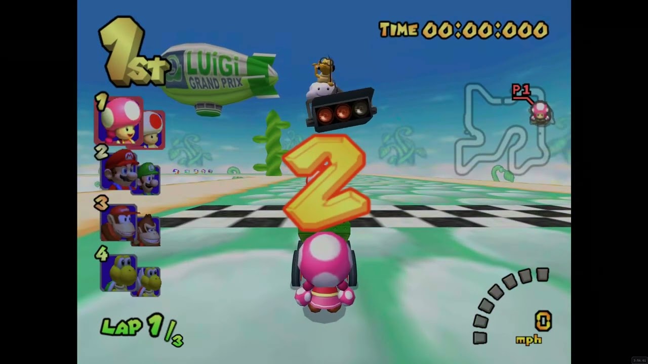 Mario Kart: Double Dash!! Extended Flower Cup 200cc set 3