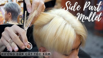 SIDE PART _ MULLET | Chia Sẻ Quá Trình Cắt Tóc Bám Trên Nền Tóc Tẩy Nhuộm Khói | Ng . Tuấn Barber 17