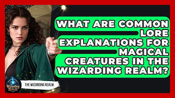 What Are Common Lore Explanations for Magical Creatures in the Wizarding Realm?
