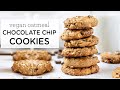 The BEST VEGAN Oatmeal Chocolate Chip Cookies! 🍪