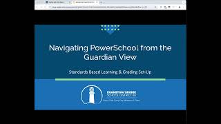 Standards Based Grading: Navigating PowerSchool from the Guardian View (English)