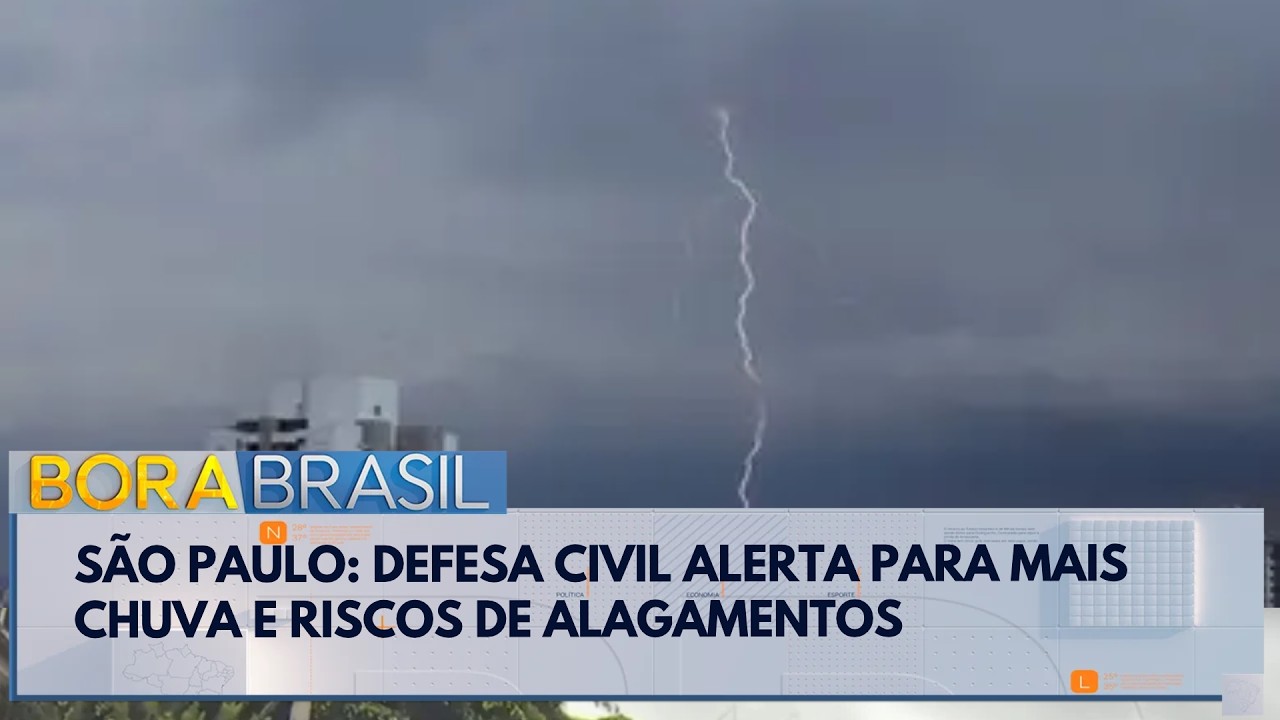 São Paulo: Defesa Civil alerta para mais chuva e riscos de alagamentos