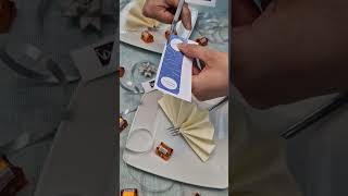 🍫✨ Stilvolle Tischdeko für besondere Momente! Unsere Ferrero Küsschen Tischbanderolen sind die per