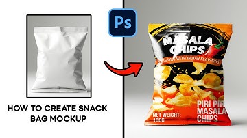 How to Create Realistic Snack Bag Mockup in Photoshop | Easy Tutorial