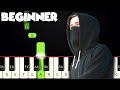 Lily Alan Walker K 391 Emelie Hollow BEGINNER PIANO TUTORIAL SHEET MUSIC By Betacustic 