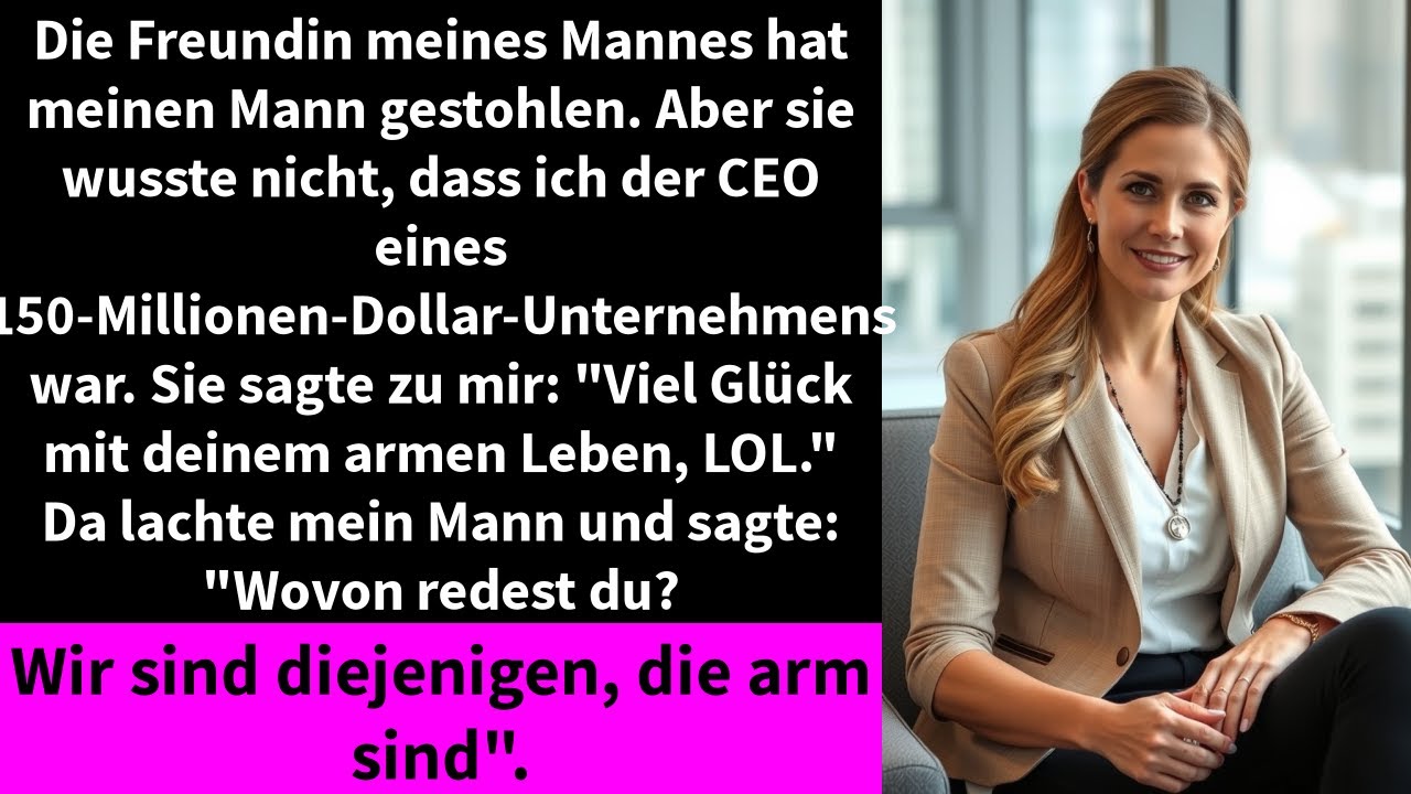 Ich hörte, wie meine beste Freundin meinem Mann ins Ohr flüsterte: „Von nun an wird es ein luxuriöses Leben für mich sein.“ Sie lächelte triumphierend, als sie Arm in Arm mit ihm ging. Ich blieb...