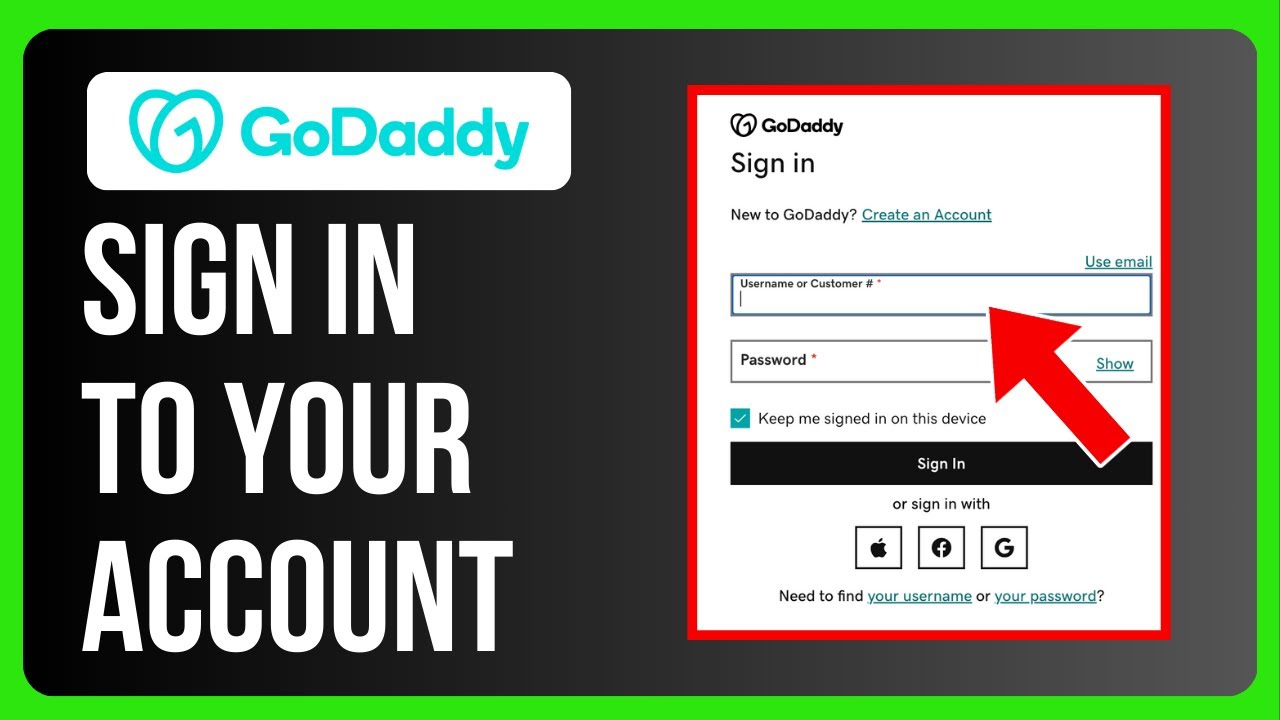 How to Sign in to Your GoDaddy Account