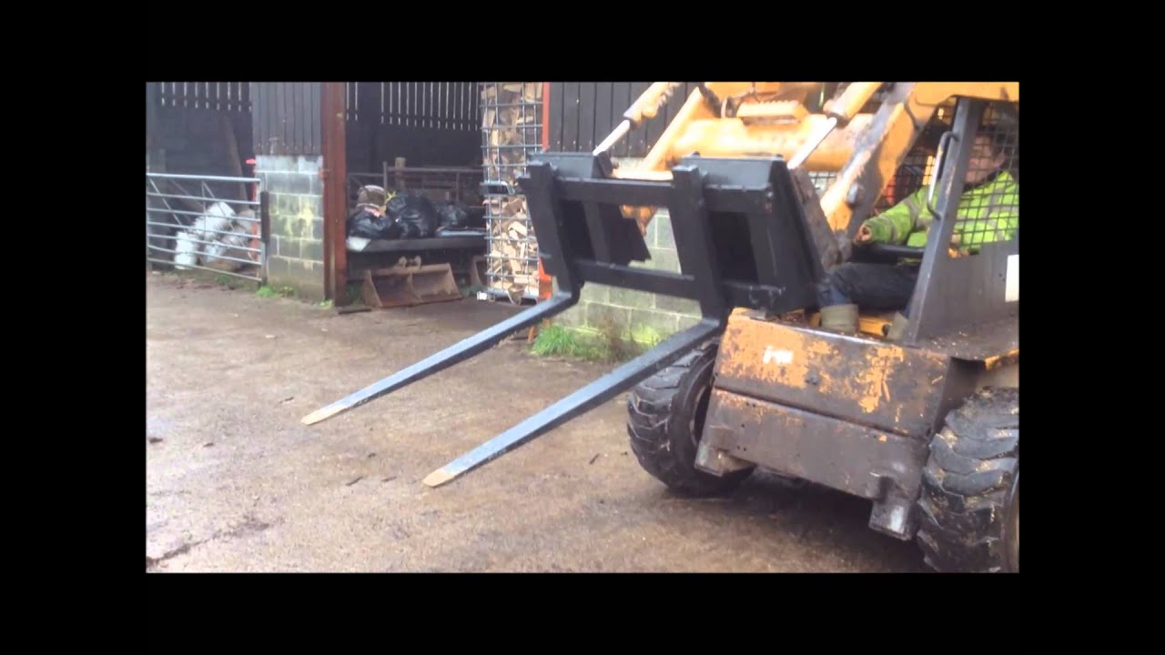 Skid Steer Pallet Forks YouTube