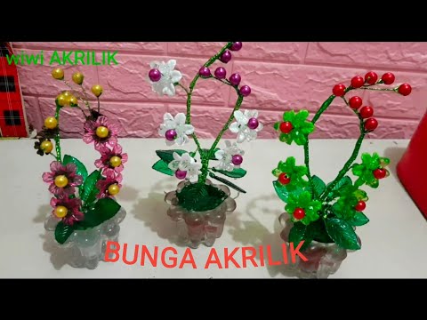 CARA BIKIN BUNGA AKRILIK #wiwiakrilik