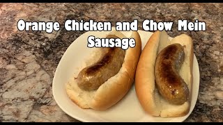 Panda Express Orange Chicken and Chow Mein Sausage