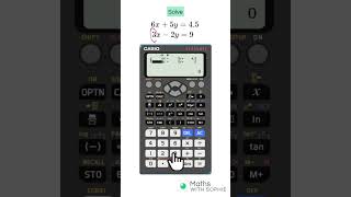 How to Solve Simultaneous Equations with Classwiz Calculator | MathsWithSophie