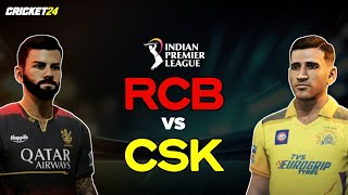 RCB vs CSK IPL T20 Highlights 2024 || Cricket 24