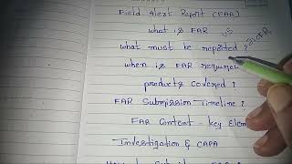 Field Alert Report (FAR) – Basic Introduction | US FDA @@Pharma_Explained-j1i 
