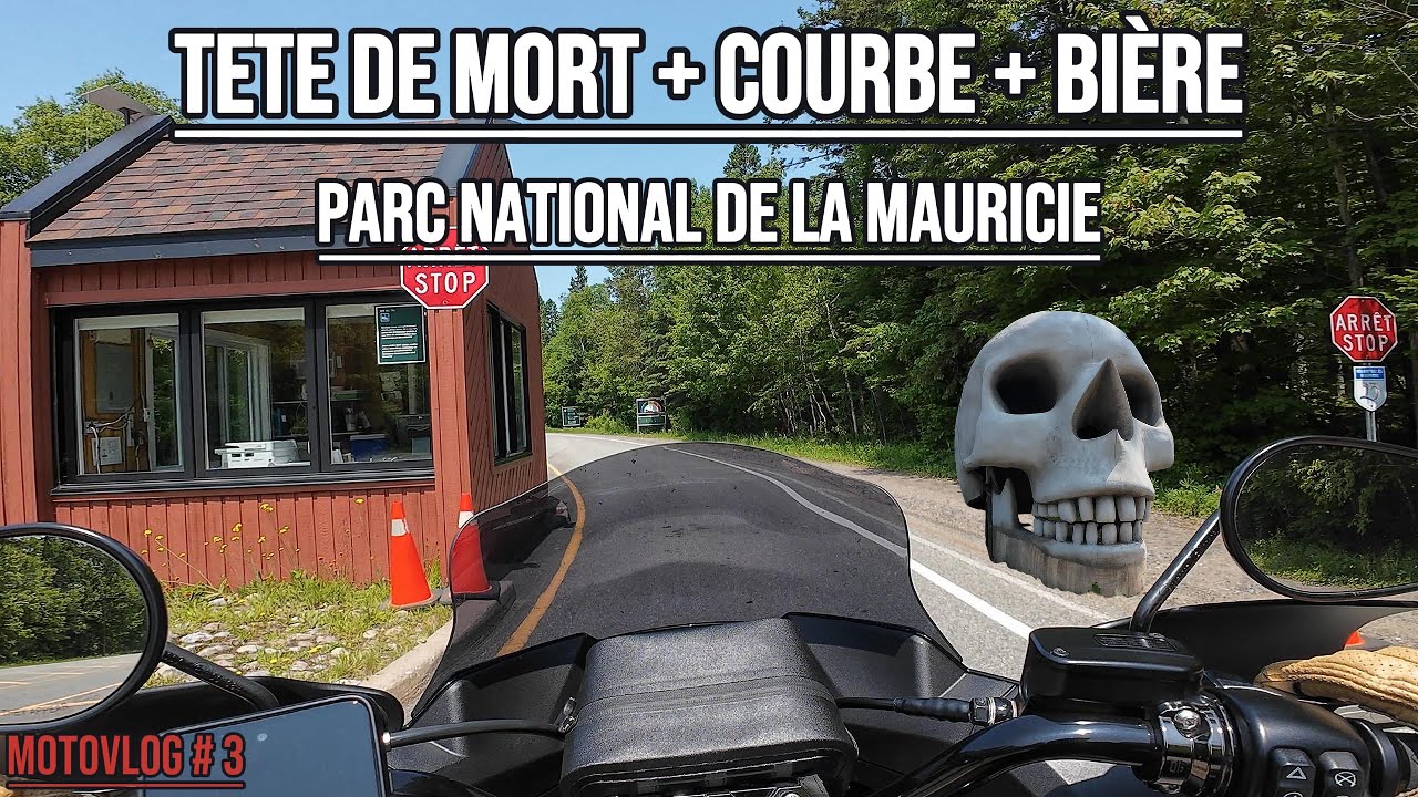 Tête de mort, courbes et bière. On ride le parc de la Mauricie.