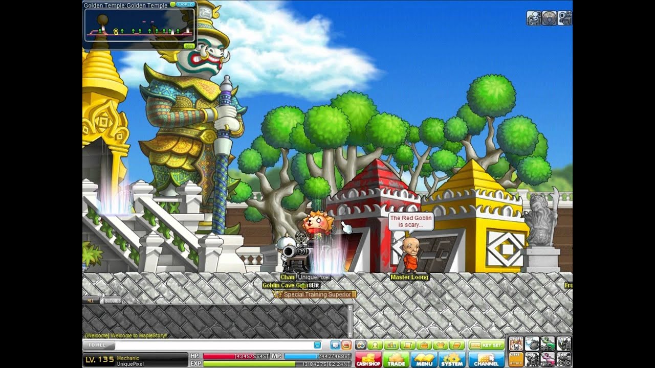 MapleStory How to get to the other side of Golden Temple YouTube