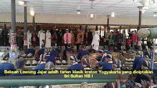 Raja Malaysia Disuguhi Beksan Lawung Jajar di Kraton Yogyakarta