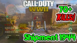 SHIPMENT 1944 70+ Kill Gameplay! -  NEW WWII DLC MAP! (COD4 SHIPMENT REMAKE)