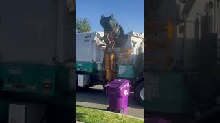 Early morning garbage pick up #popular #automobile #garbagecollection #garbagetrucks #recycling ￼