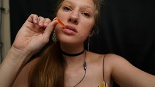 ASMR-Gummy Worm Eating (Mouth Sounds)