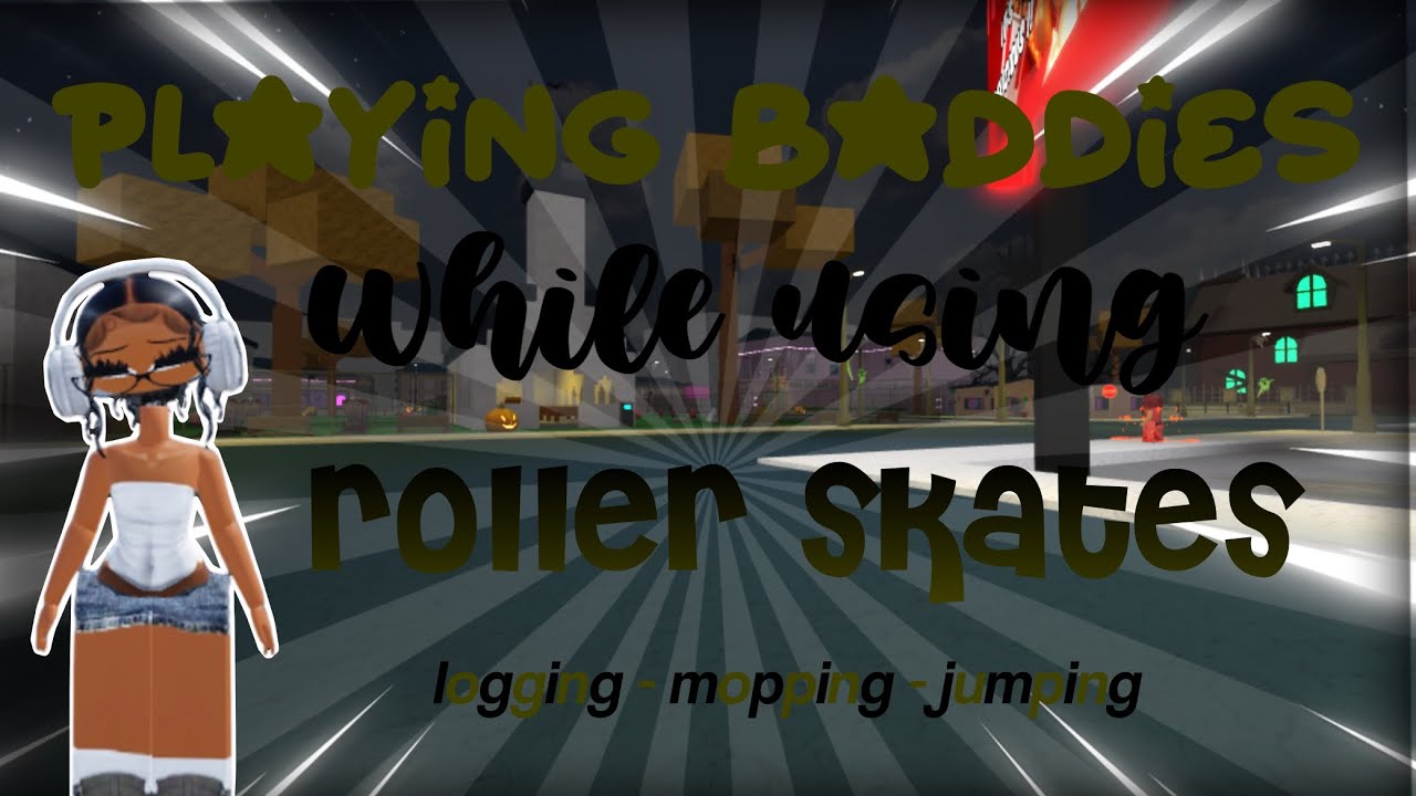 Playing ROBLOX Baddies while using Roller Skates!