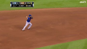 NYM@MIA: Tejada fields grounder, starts double play