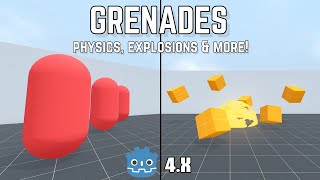 How to Create Throwable Grenades in Godot 4.X!