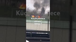 #keşfet #keşfetbeniöneçıkar #istanbul #yangın #küçükçekmece