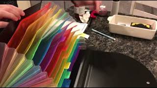 Expanding File Folder Letter Size Accordion Wallet Folder with 13 Pockets A4 File Organiser