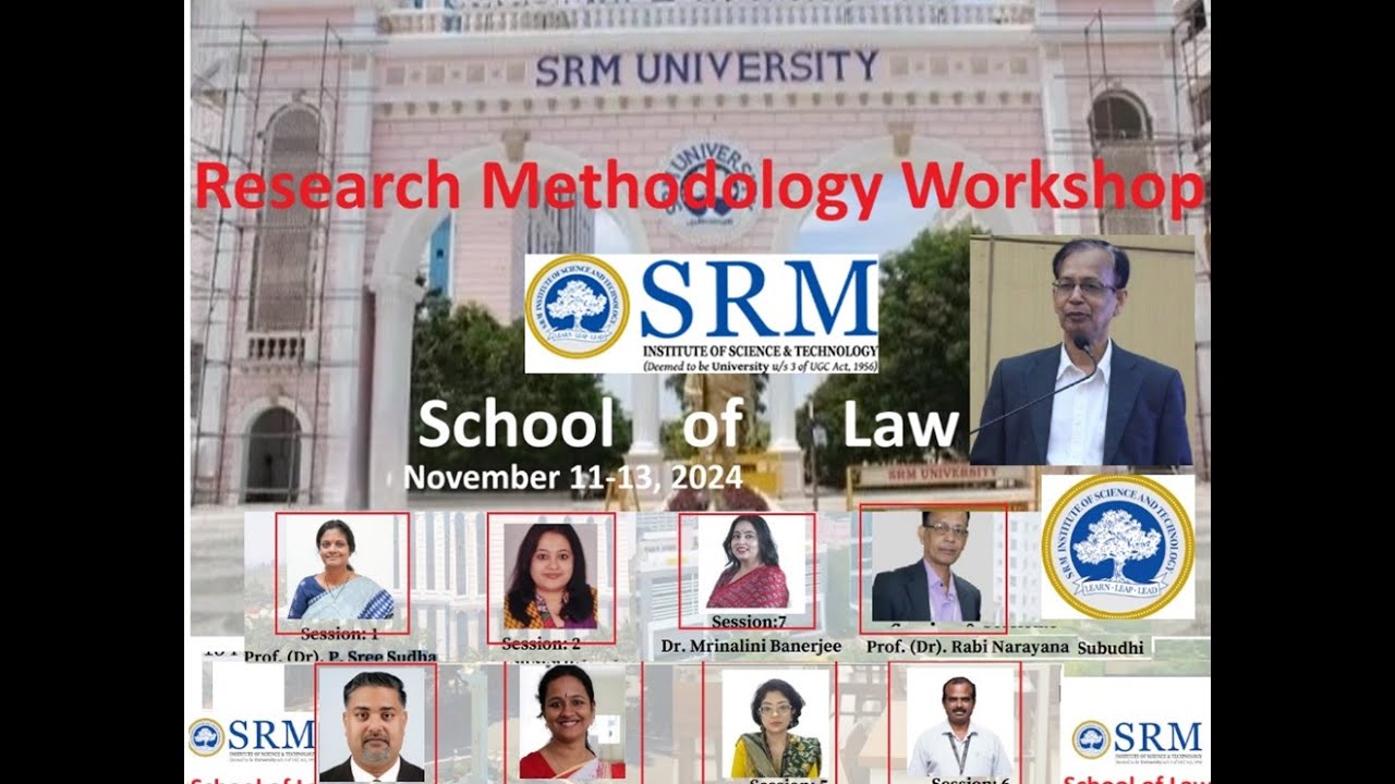 SRM RM Workshop, Nov 2025 #srmist - YouTube