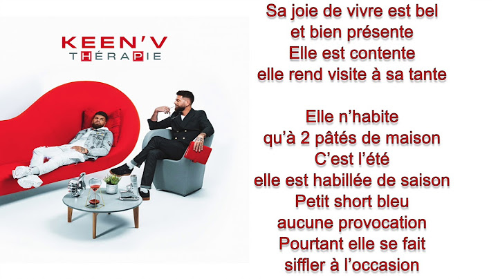 Keen'v - elle n aurait pas du ( officiel video lyrics )