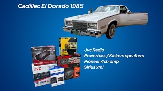 Cadillac El Dorado 1985 - Radio , Speakers & Tweeters , 4ch amp , Sirius xm! 1985 Cadillac Eldorado Radio